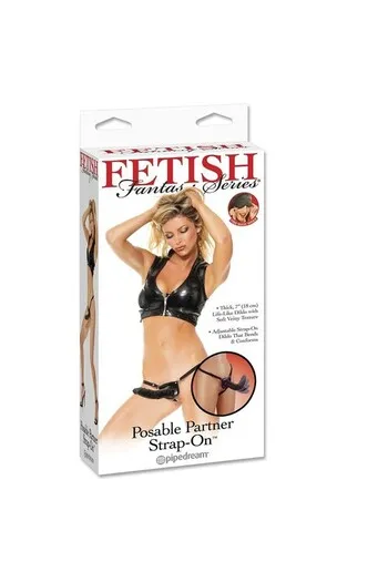 Imbracatura Strap-on Realistica Posizionabile 18 cm