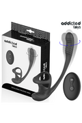 Plug Anale Vibrante con Rotazione 360° e Stimolatore Testicoli