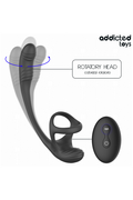 Plug Anale Vibrante con Rotazione 360° e Stimolatore Testicoli