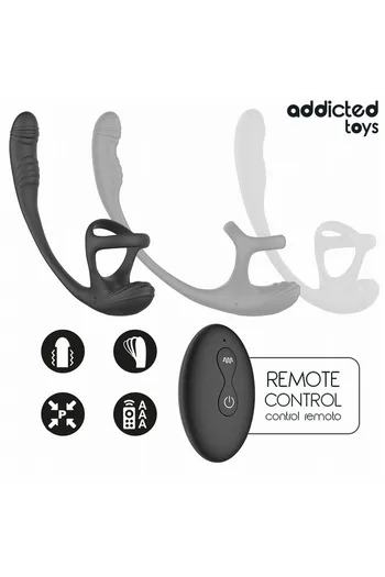 Plug Anale Vibrante con Rotazione 360° e Stimolatore Testicoli