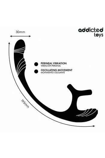 Vibrating Anal Plug with 360° Waving and Testicle Stimulator