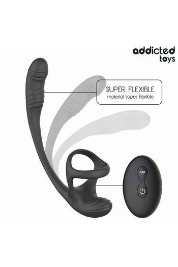 Plug Anale Vibrante con Rotazione 360° e Stimolatore Testicoli