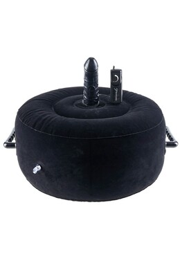 Inflatable Seat with Vibrating Dildo
