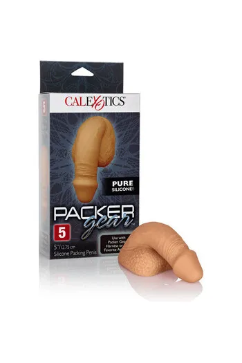 Silicone Packing Penis 12.75 cm Caramel