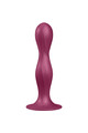 Double Ball-R Silicone Dildo Garnet