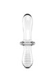 Double Crystal Dildo Trasparente