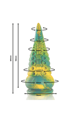 Cetus Green Tentacle Dildo Large