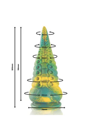 Cetus Green Tentacle Dildo Large