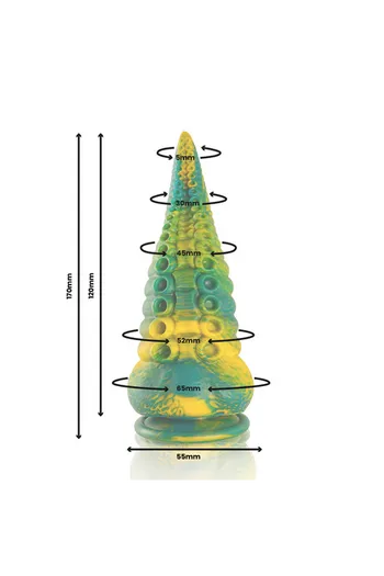Cetus Dildo a Tentacolo Verde Taglia Piccola