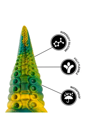 Cetus Dildo a Tentacolo Verde Taglia Piccola