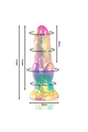 Dildo Iris con testicoli arcobaleno