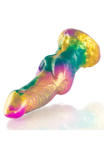 Iris Dildo with Rainbow Testicles