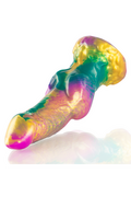 Dildo Iris con testicoli arcobaleno