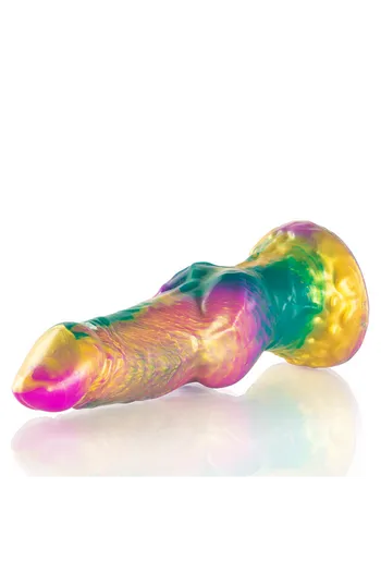 Iris Dildo with Rainbow Testicles