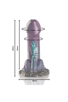 Basilisk Scaly Dildo Small