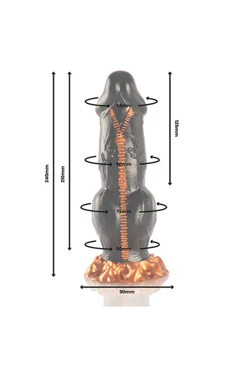 Dildo Deimos in silicone