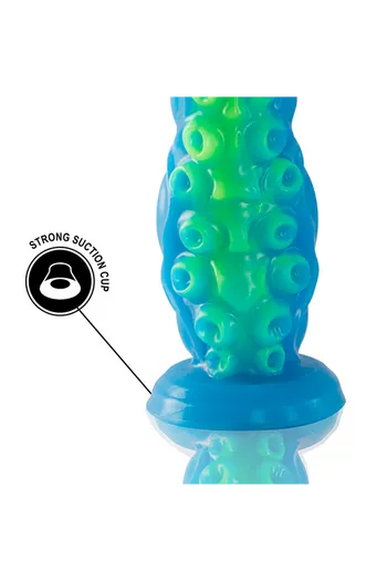 Scylla Dildo a Tentacolo Sottile Fluorescente Grande
