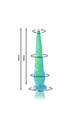 Scylla Fluorescent Thin Tentacle Dildo Small Size