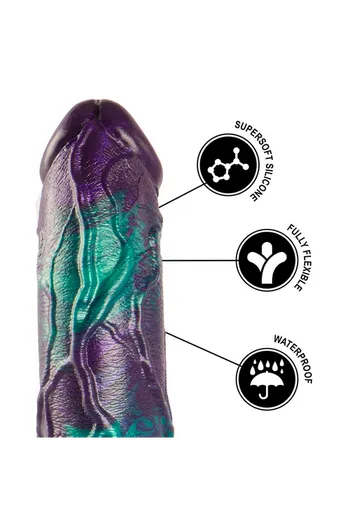 Basilisk Large Scaly Silicone Dildo