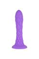 Dreamy Fantasy Dildo in Thermoreactive Liquid Silicone Violet 18.5 cm