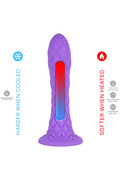 Dreamy Dildo Fantasy in Silicone Liquido Termoreattivo Viola 18.5 cm