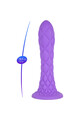 Dreamy Fantasy Dildo in Thermoreactive Liquid Silicone Violet 18.5 cm