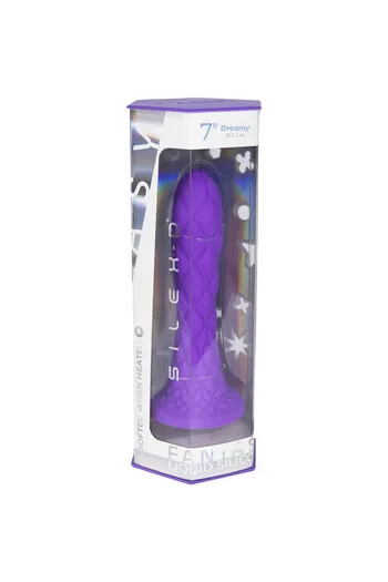 Dreamy Dildo Fantasy in Silicone Liquido Termoreattivo Viola 18.5 cm