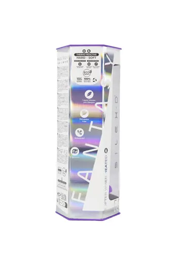 Dreamy Dildo Fantasy in Silicone Liquido Termoreattivo Viola 18.5 cm