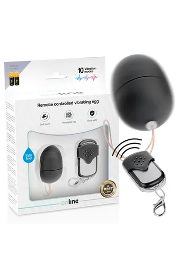 Ovetto Vibrante con Telecomando S Nero