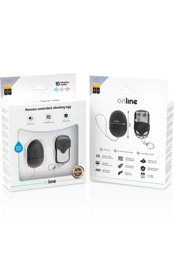 Ovetto Vibrante con Telecomando S Nero