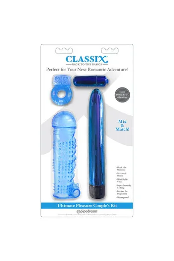 Ultimate Pleasure Couples Kit Blue
