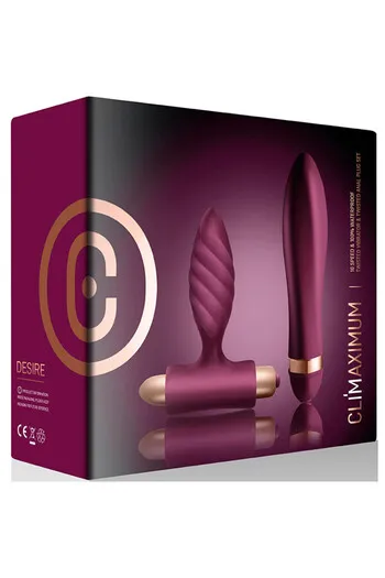 Desire Kit Twisted Vibrator + Anal Plug