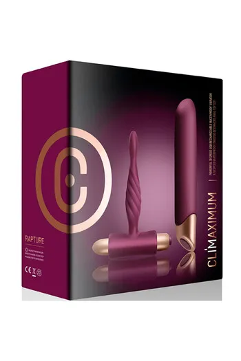 Rapture Kit Vibratore Classico + Plug Anale per Principianti