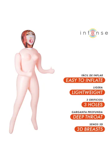 Scarlett Inflatable Doll with Three Orifices