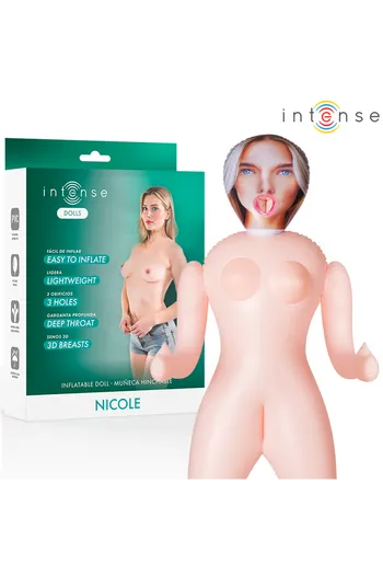 Nicole Bambola Gonfiabile con Tre Orifizi