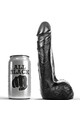 Soft Black Realistic Dildo 20 cm