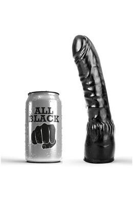 ALL BLACK Dildo Black Realistic 20 cm