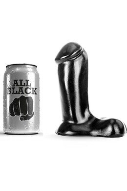 ALL BLACK Dildo Realistic 14 cm