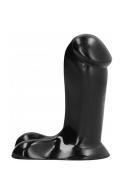 ALL BLACK Dildo Realistic 14 cm
