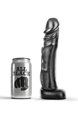 Realistic Dildo ALL BLACK 22 cm