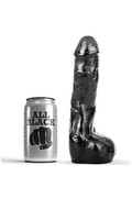 ALL BLACK Realistic Anal Dildo 20 cm