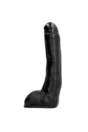 ALL BLACK Dildo DONG 29 cm Curvo