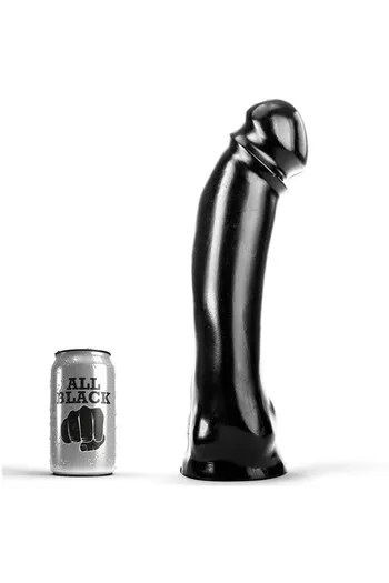 All Black Dildo: Hypoallergenic PVC Vaginal and Anal Sex Toy