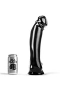 Dildo All Black: Giocattolo Sessuale Vaginale e Anale in PVC Ipoallergenico