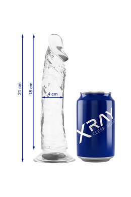 X RAY Clear Transparent Dildo 21 cm x 4 cm