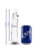X RAY Dildo Trasparente Clear 21 cm x 4 cm