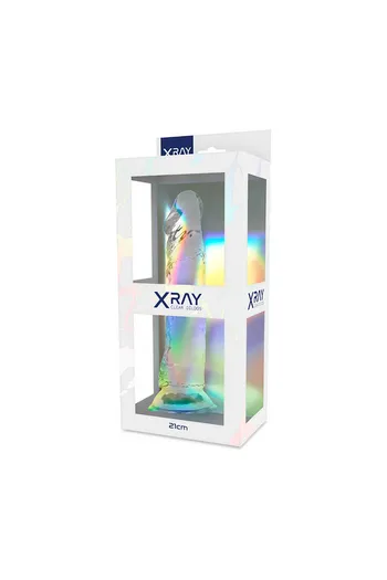 X RAY Dildo Trasparente Clear 21 cm x 4 cm