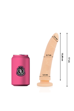 DELTACLUB Realistic Medical Silicone Dildo 17 cm x 3 cm