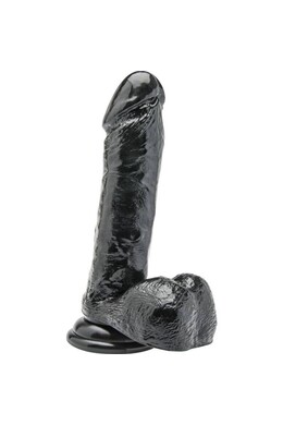 GET REAL Dildo 18 cm con Testicoli Nero