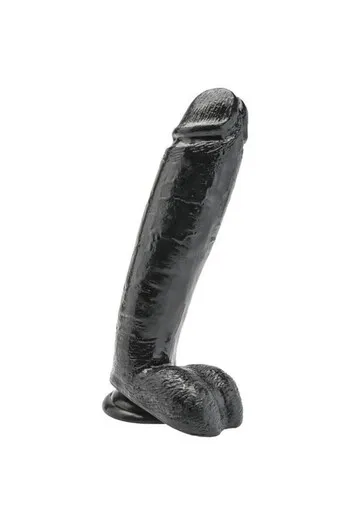 Dildo Get Real 25,5 cm con testicoli nero